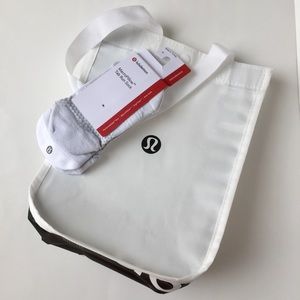Lululemon MicroPillow socks + bag NWT